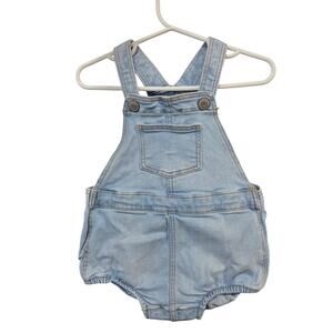 5/$20 Denim Overall Onesie - Little Co. - 18mo